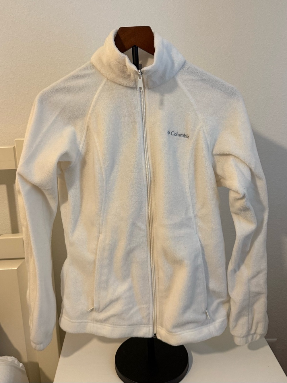 Columbia Women's White Full-Zip Polar Fleece Jacket